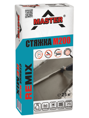 Master remix суміш цементна армована для влаштування підлоги та ремонту основ з бетону 